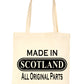 Made In Scotland Scottish Proud To Be Scot Funny Shopping Tote Bag For Life