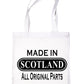 Made In Scotland Scottish Proud To Be Scot Funny Shopping Tote Bag For Life