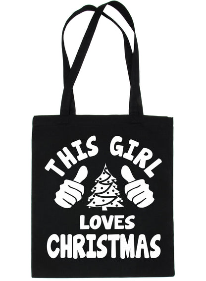 This Girl Loves Christmas Santa Gift Funny Shopping Tote Bag For Life