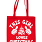 This Girl Loves Christmas Santa Gift Funny Shopping Tote Bag For Life