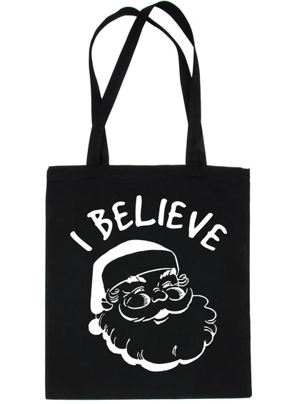 I Believe In Santa Claus Father Christmas Funny Shopping Tote Bag For Life