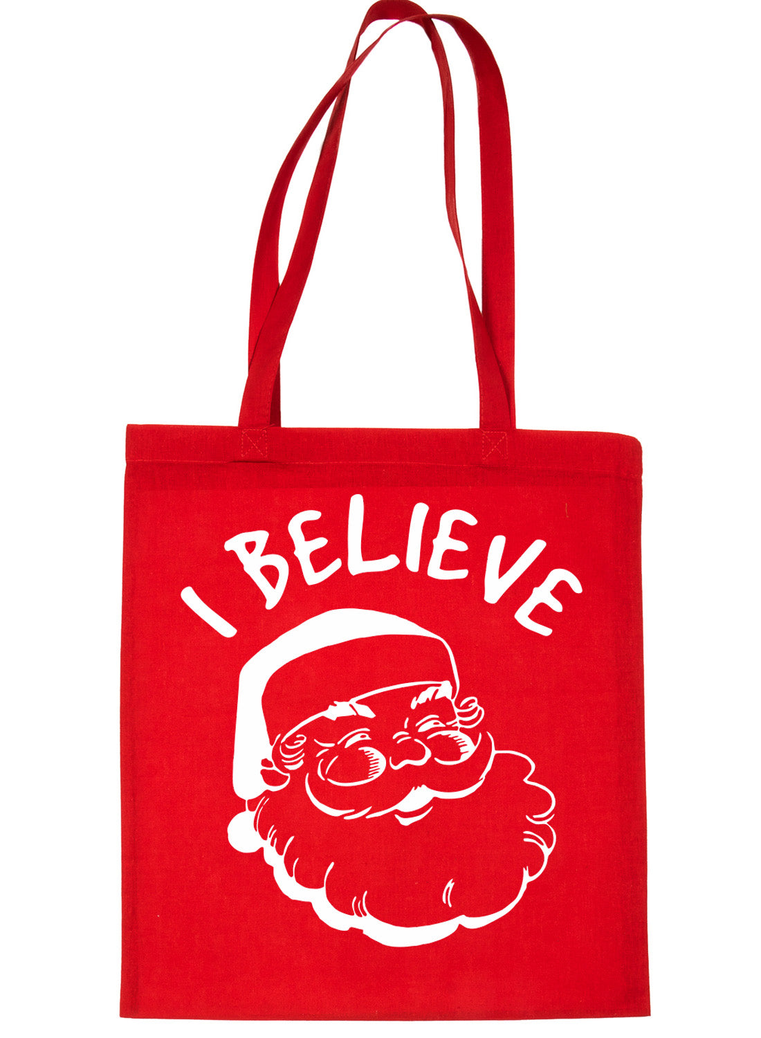 I Believe In Santa Claus Father Christmas Funny Shopping Tote Bag For Life