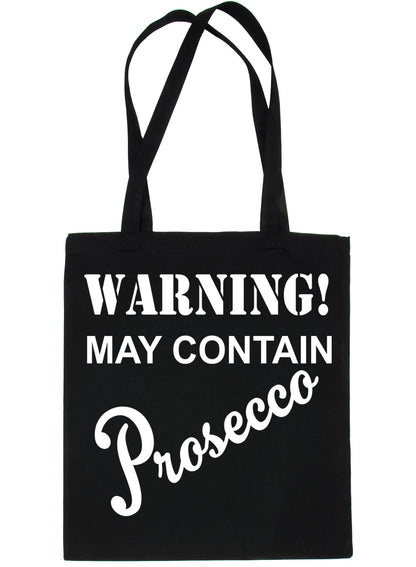 Warning Contains Prosecco Drinks Funny Shopping Tote Bag For Life