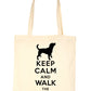 Keep Calm & Walk Beagle Dog Lovers Funny Shopping Tote Bag For Life