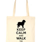 Keep Calm & Walk Cockapoo Dog Lovers Funny Shopping Tote Bag For Life