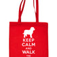 Keep Calm & Walk Cockapoo Dog Lovers Funny Shopping Tote Bag For Life