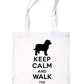 Keep Calm & Walk Cockapoo Dog Lovers Funny Shopping Tote Bag For Life