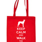 Keep Calm & Walk Lurcher Dog Lovers Funny Shopping Tote Bag For Life