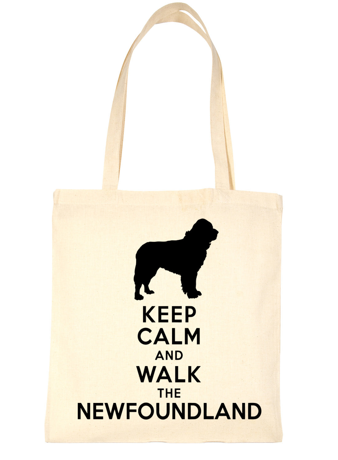 Keep Calm & Walk Newfoundland Dog Lovers Funny Shopping Tote Bag For Life