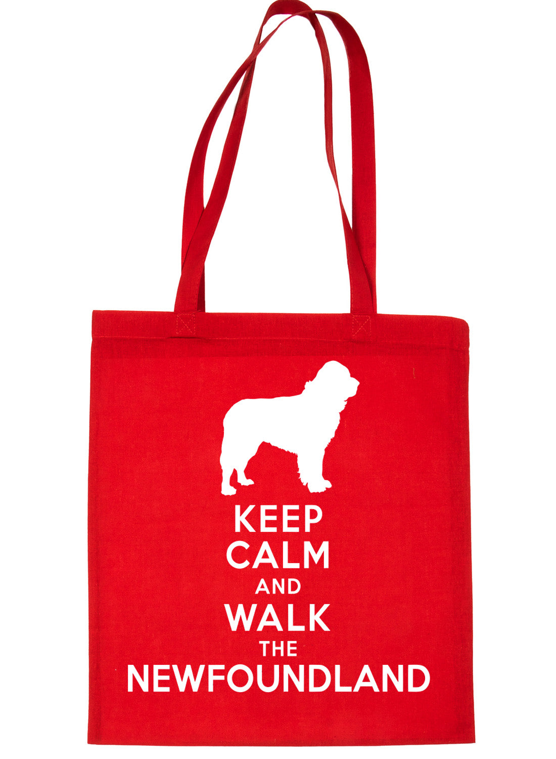 Keep Calm & Walk Newfoundland Dog Lovers Funny Shopping Tote Bag For Life