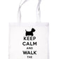 Keep Calm & Walk Westie Dog Lovers Funny Shopping Tote Bag For Life