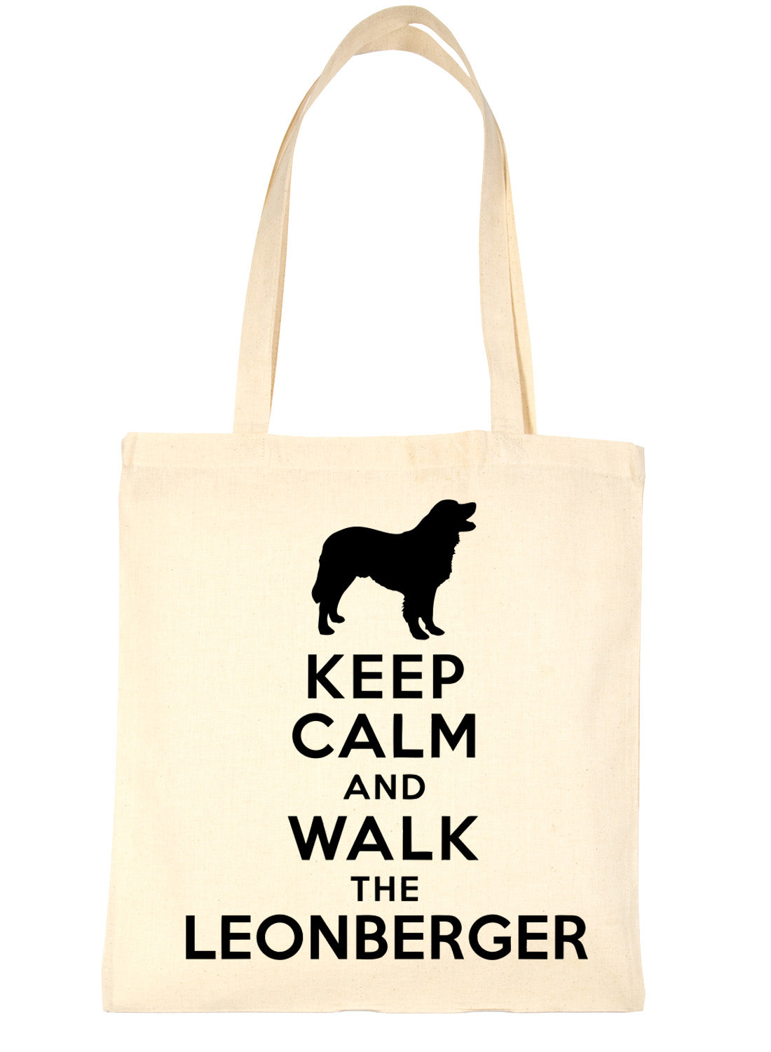Keep Calm & Walk Leonberger Dog Lovers Funny Shopping Tote Bag For Life