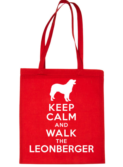 Keep Calm & Walk Leonberger Dog Lovers Funny Shopping Tote Bag For Life