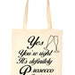 Prosecco O'Clock Funny Slogan Drinking Party Funny Shopping Tote Bag For Life