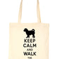 Keep Calm and Walk The Cavachon Dog Lover Bag For Life Shopping Tote Bag