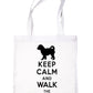 Keep Calm and Walk The Cavachon Dog Lover Bag For Life Shopping Tote Bag