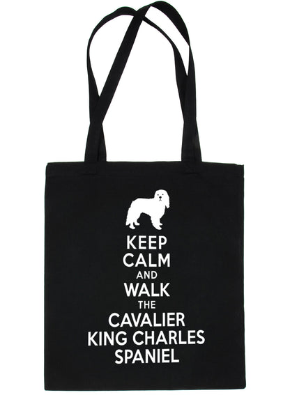 Keep Calm and Walk Cavalier King Charles Bag For Life Shopping Tote Bag