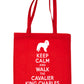 Keep Calm and Walk Cavalier King Charles Bag For Life Shopping Tote Bag