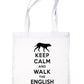 Keep Calm and Walk The English Mastiff Dog Bag For Life Shopping Tote Bag
