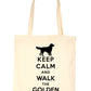 Keep Calm and Walk Golden Retriever Dog Lover Bag For Life Shopping Tote Bag