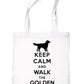 Keep Calm and Walk Golden Retriever Dog Lover Bag For Life Shopping Tote Bag