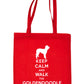Keep Calm and Walk Goldendoodle Dog Lover Bag For Life Shopping Tote Bag