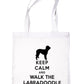 Keep Calm and Walk Labradoodle Dog Lover Bag For Life Shopping Tote Bag