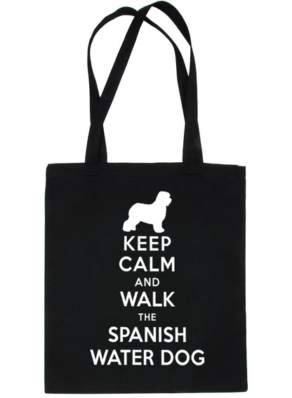 Keep Calm and Walk The Spanish Water Dog Lover Bag For Life Shopping Tote Bag
