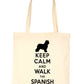 Keep Calm and Walk The Spanish Water Dog Lover Bag For Life Shopping Tote Bag