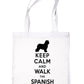 Keep Calm and Walk The Spanish Water Dog Lover Bag For Life Shopping Tote Bag
