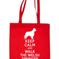 Keep Calm and Walk Welsh Springer Spaniel Bag For Life Shopping Tote Bag