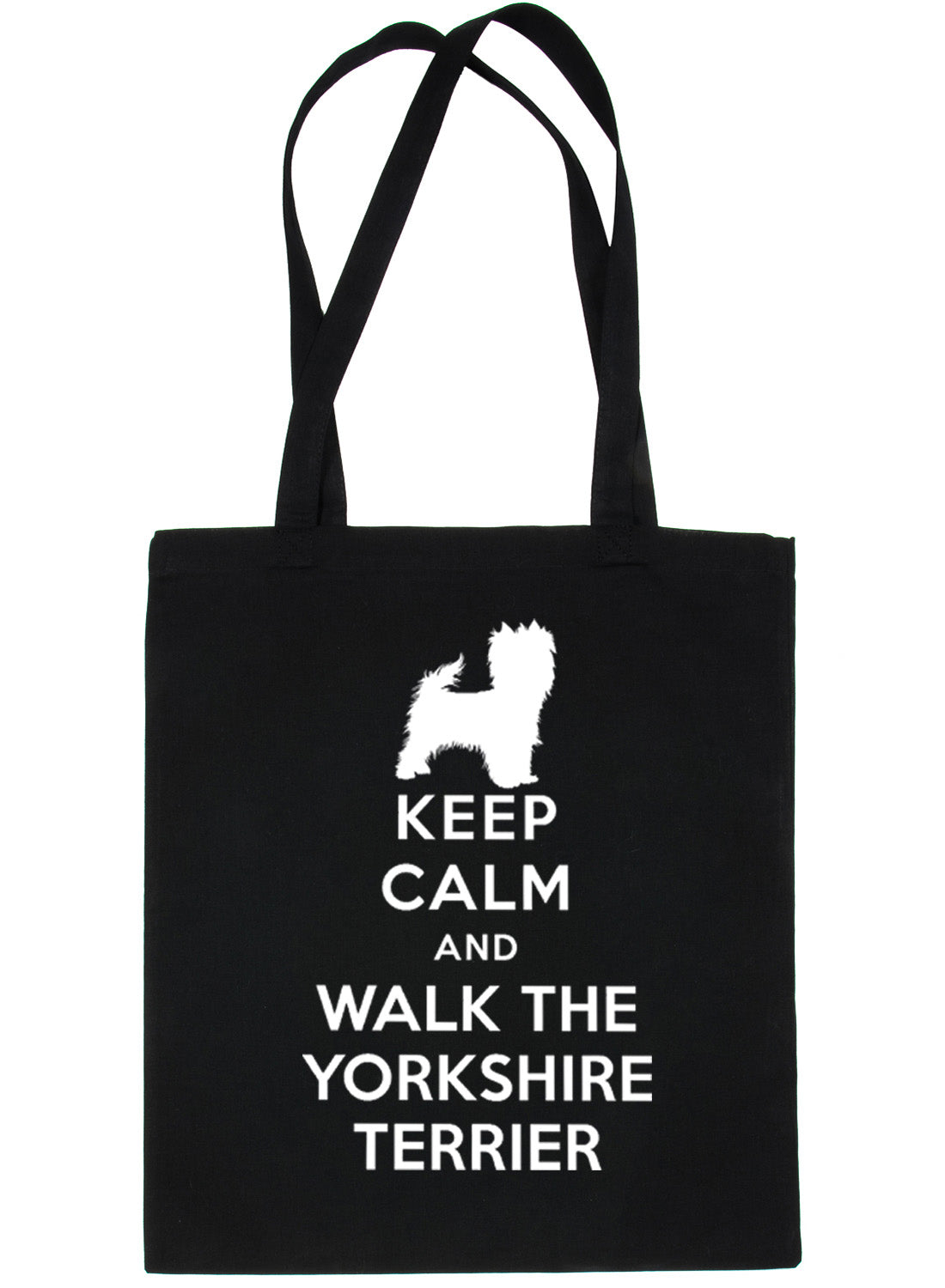 Keep Calm and Walk Yorkshire Terrier Dog Lover Bag For Life Shopping Tote Bag