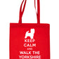 Keep Calm and Walk Yorkshire Terrier Dog Lover Bag For Life Shopping Tote Bag