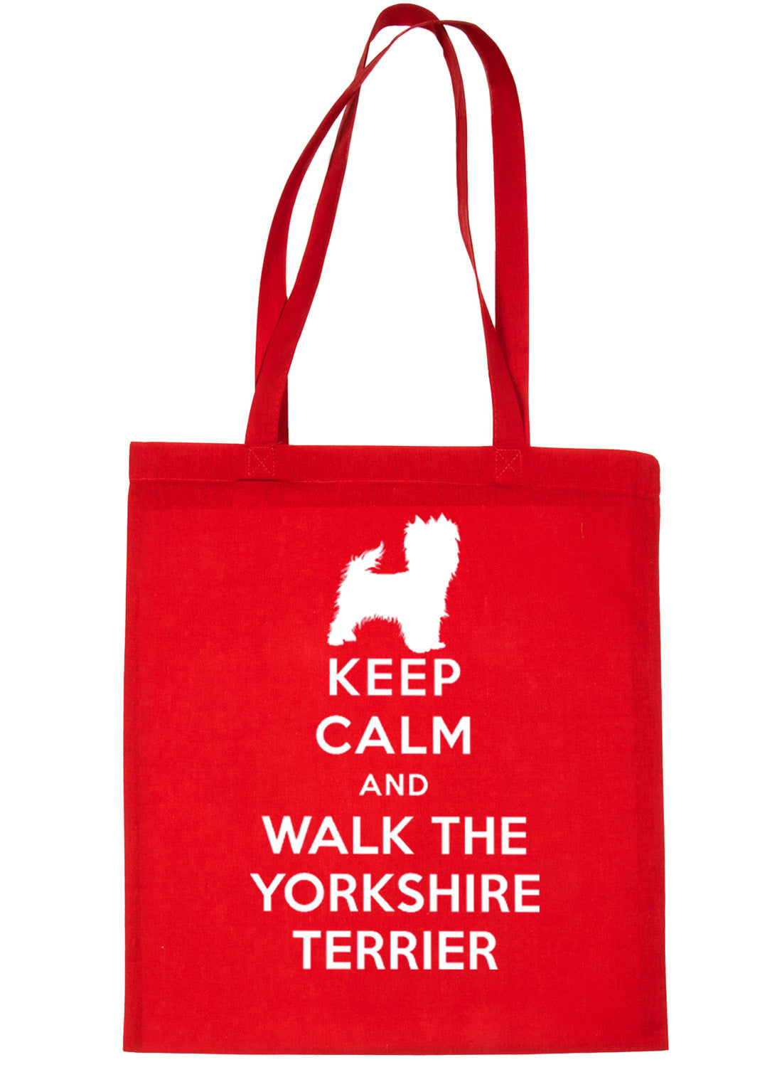 Keep Calm and Walk Yorkshire Terrier Dog Lover Bag For Life Shopping Tote Bag
