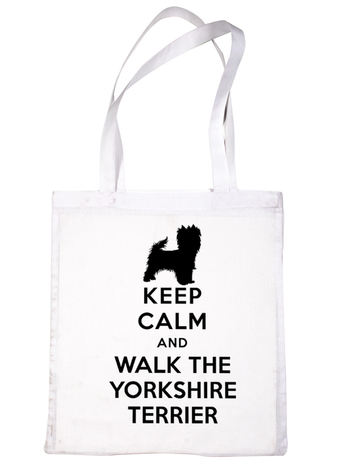Keep Calm and Walk Yorkshire Terrier Dog Lover Bag For Life Shopping Tote Bag