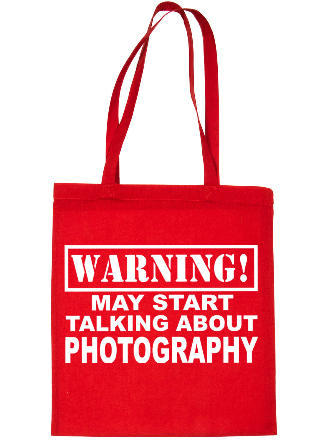 Warning May Talk About Photography Photo Bag For Life Shopping Tote Bag