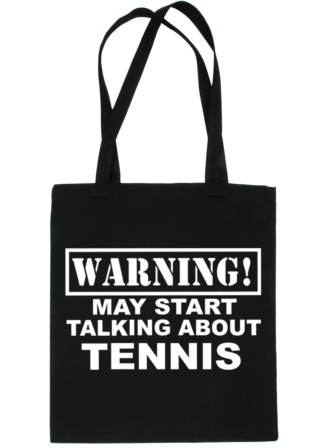 Warning May Talk About Tennis Wimbledon Bag For Life Shopping Tote Bag