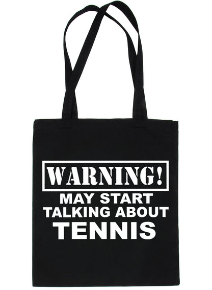 Warning May Talk About Tennis Wimbledon Bag For Life Shopping Tote Bag