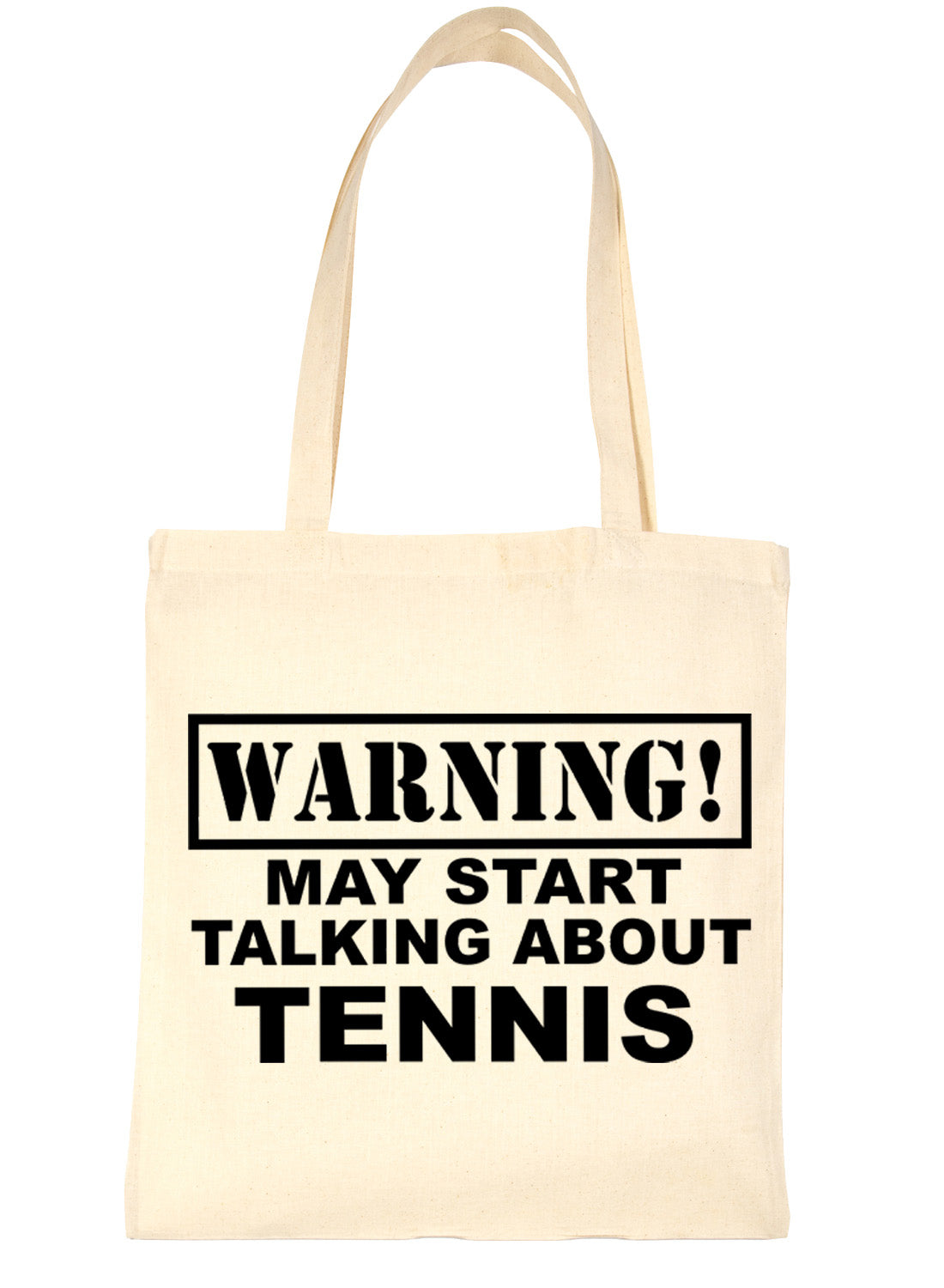 Warning May Talk About Tennis Wimbledon Bag For Life Shopping Tote Bag