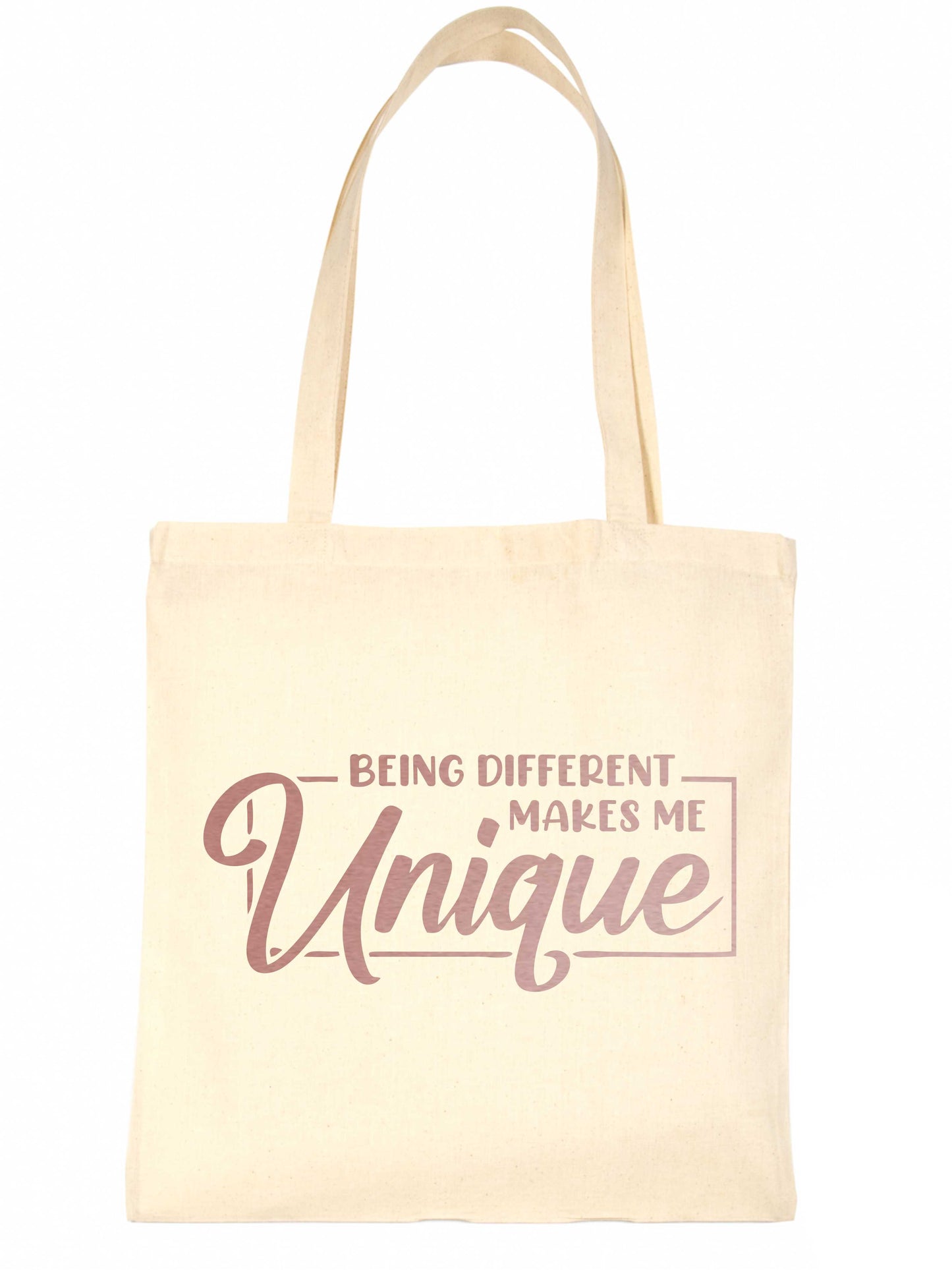 Being Different In Rose Gold Tote Bag Mental Awareness Self Love Gift Resuable Shopping Bag