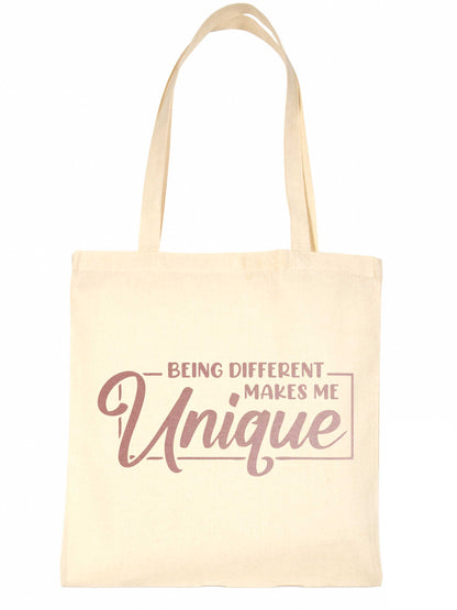 Being Different In Rose Gold Tote Bag Mental Awareness Self Love Gift Resuable Shopping Bag