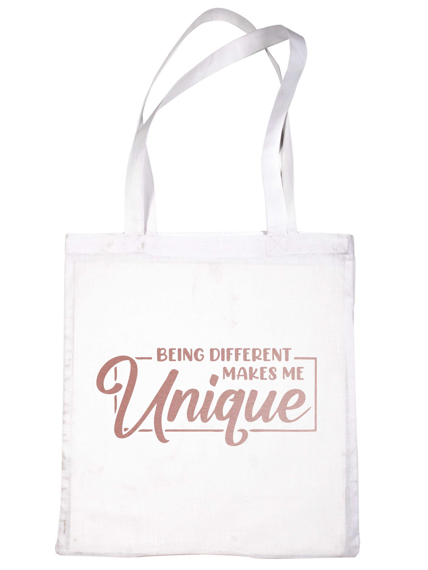 Being Different In Rose Gold Tote Bag Mental Awareness Self Love Gift Resuable Shopping Bag