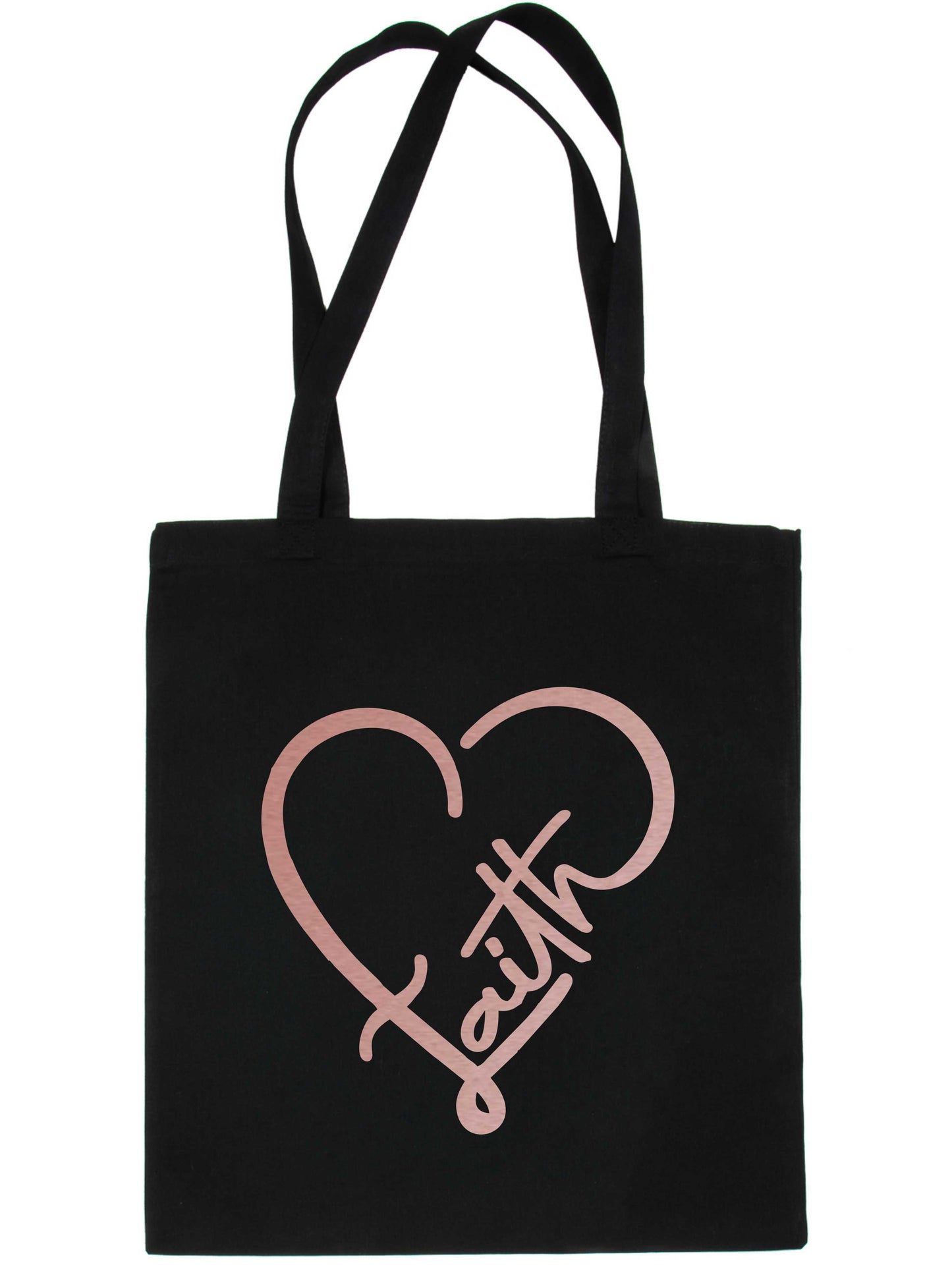Faith In Rose Gold Print Christian Church Gift Resuable Shopping Bag