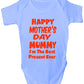 Happy Mother's Day Best Present Boys Girls Babygrow