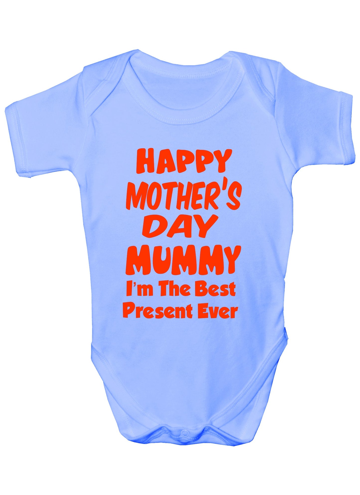 Happy Mother's Day Best Present Boys Girls Babygrow