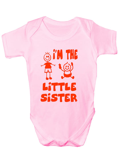 I'm The Little Sister Funny Boys Girls Babygrow