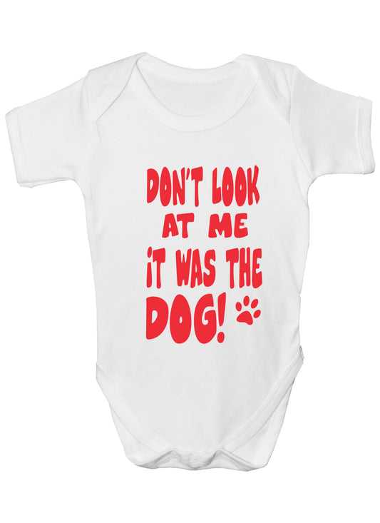 Don't Look At Me Smell Is Dog Funny Babygrow Onesie