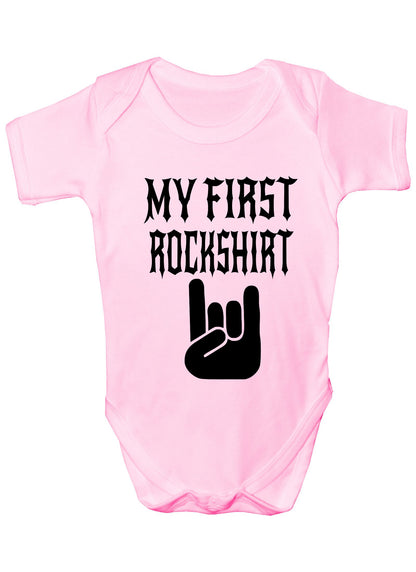 My First Rock Top Music Funny Boys Girls Baby Babygrow