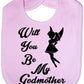 Print4u Will You Be My Godmother Christening Feeding Bib Present