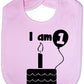I Am One 1st Birthday Feeding Bib Present